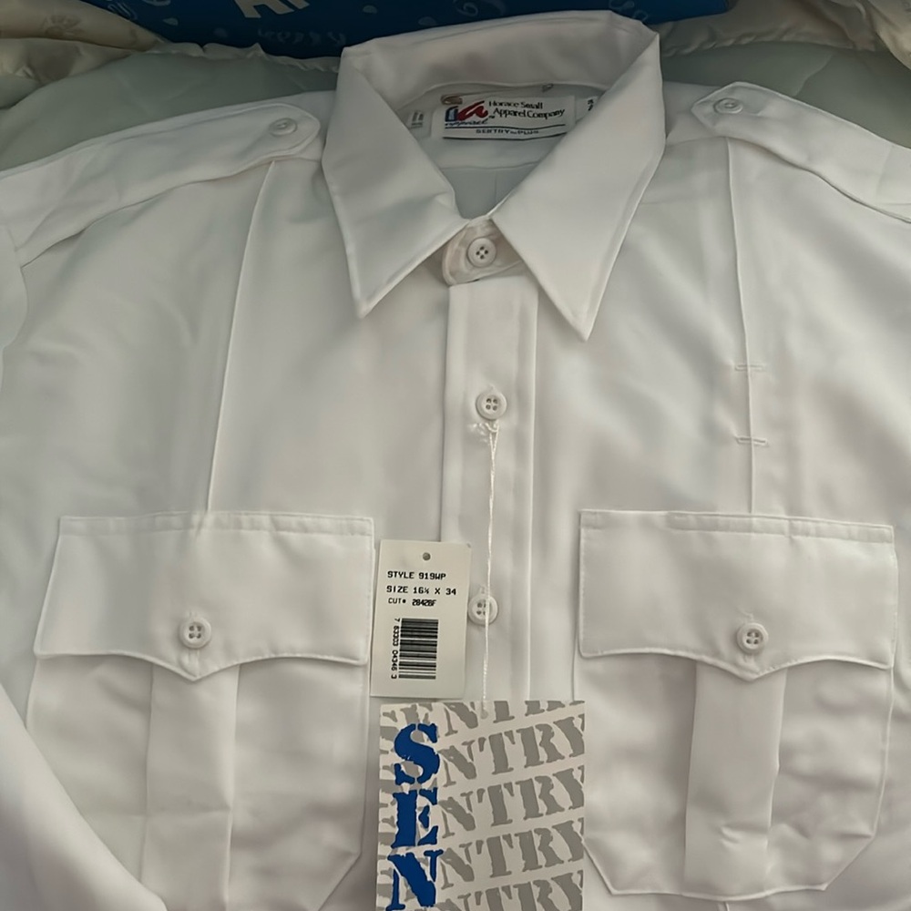 3/$40 NWT Horace Sentry Plus Uniform Shirt USA Made airlines service workers EMT